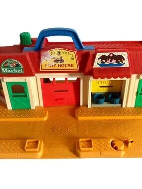 Fisher Price Little People Main Street House Village Mail #2500 Vintage 1986